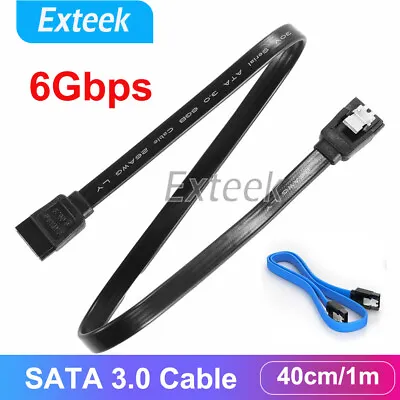 $3.71 • Buy 1m/40cm SATA 3 III 3.0 Data Cable Adapter 6Gbps For HDD SSD Hard Drive Lead Clip