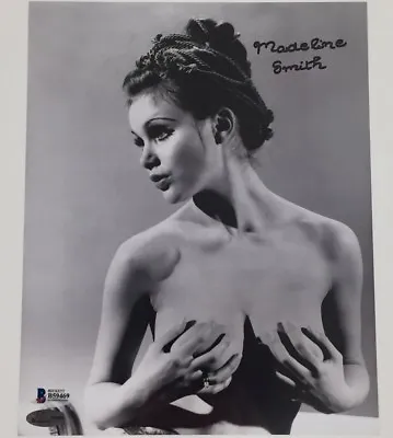 MADELINE SMITH James Bond Girl MISS CARUSO Signed 8x10 Photo ~ Beckett BAS COA • $59.99