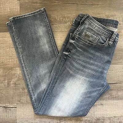 Buffalo David Bitton Jeans 32x32 Mens Evan-X Slim Straight Stretch Faded • $25.95