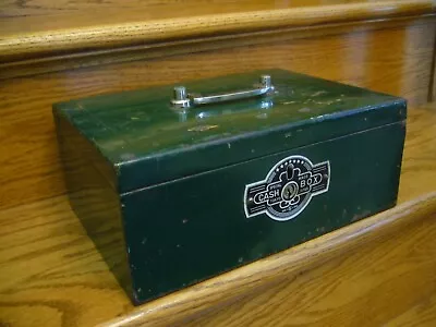 Vintage 1960's Green Latching SPECIAL CASH BOX Made In Tokyo Japan RARE • $32.99