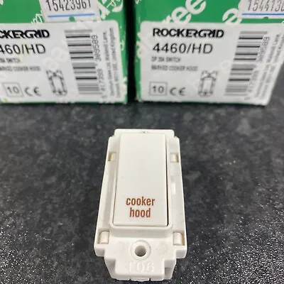 Crabtree Rocker Grid double Pole 20 Amp Switch.marked “cooker Hood”.4460/HD • £7.99