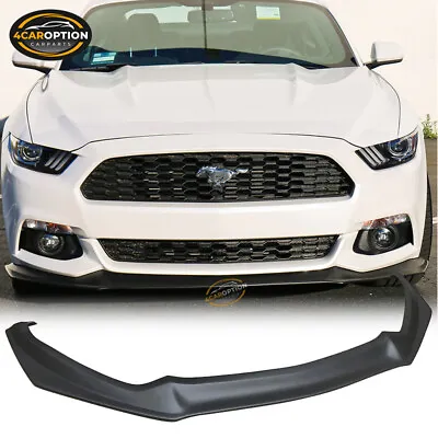 Fits 15-17 Ford Mustang Front Bumper Lip Spoiler Splitter PP • $108.99