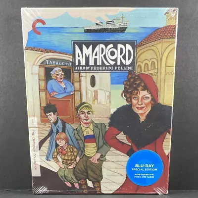 THE CRITERION COLLECTION - AMARCORD - #4 (Blu/2010) Federico Fellini NEW/SEALED • $21.24