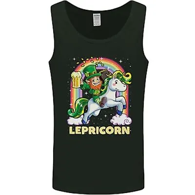 $14.79 • Buy Lepricorn Funny St Patricks Day Leprechaun Mens Vest Tank Top