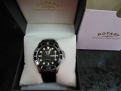 Rotary Mens GS03425/04 Divers Watch  Never Worn • £32