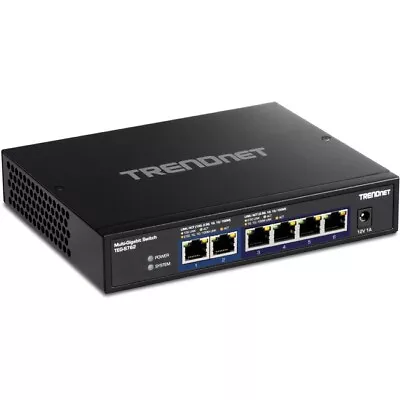 TRENDnet 6-Port 10G Switch 4 X 2.5G RJ-45 Base-T Ports TEGS762 • $169.46