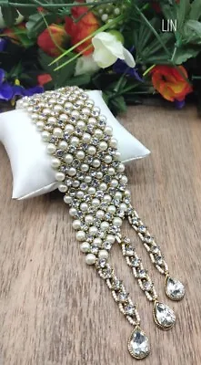 £23.75 • Buy Indian Bollywood Bracelet Jewelry Gypsy Jewelry Pearl Bangle Wedding Bridal