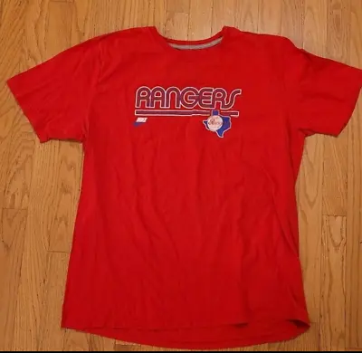 Texas Rangers Baseball T Shirt Nike XL Men's Vintage Logo! World Series Champs! • $13