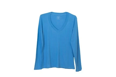 $7.99 • Buy Island Company Women's 100% Cotton V Neck Shirt Retail $45