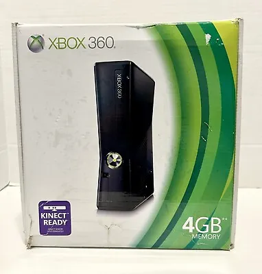 Microsoft XBOX 360 SLIM Black Video Game Console System Bundle Set Kit Xbox 360S • $95