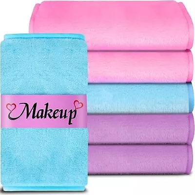 Makeup Remover Face Towels Reusable Makeup Remover Cloths 6 Packs Makeup Remov • $12.88