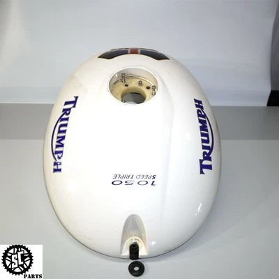 $195 • Buy 2005-2010 Triumph Speed Triple 1050 Fuel Gas Tank White Oem T37
