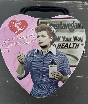 I Love Lucy Tin Lunch Box Heart Shaped  Collectible • $12.99