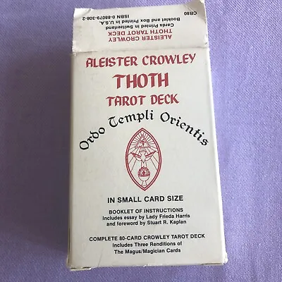 Aleister Crowley Thoth Tarot White Box.In Small 80 Card Size.Ordo Templi Orienti • £199