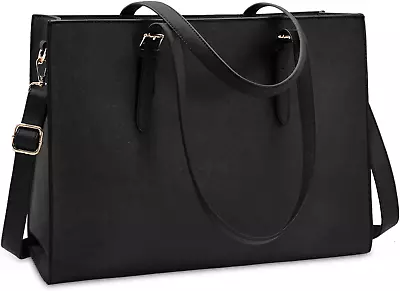 Laptop Bag For Women Waterproof Lightweight Leather 15.6 Inch Computer Tote Bag • $90.33