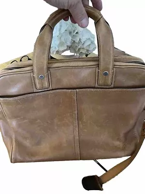 Vintage Coach Tan Leather Briefcase 5AO5 • $79