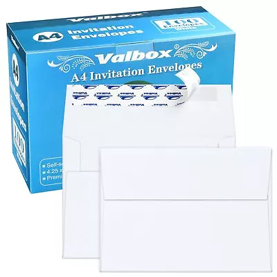 A4 Photo Envelopes 100 Qty 4 X 6 White Kraft Paper Envelopes Self Seal For 4x... • $17.76