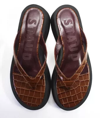 $39.99 • Buy STAUD Womens Tessa Sandals Saddle Black Size 39