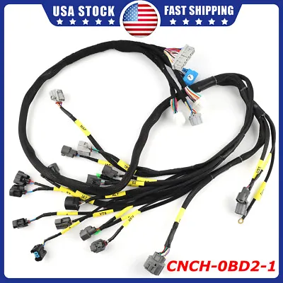 Tucked Engine Wiring Harness Replacement For Honda Civic Integra D16 B16 B18 • $63.99