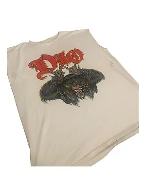 Vintage Dio Lock Up The Wolves World Tour 1990 T Shirt Sleeveless RARE PRINT 2XL • $249.99