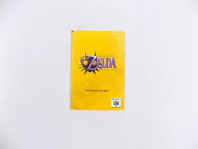 Nintendo 64 N64 The Legend Of Zelda Majora's Mask Manual Only • $69.93