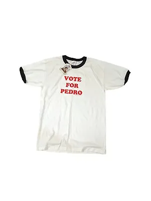 Vintage 2005 Napoleon Dynamite Movie Vote For Pedro Ringer Tee Shirt Large NEW • $49.99