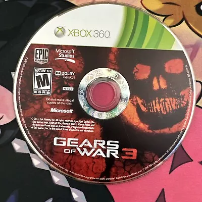 Gears Of War 3 (Xbox 360 2011) **Disc Only** • $4