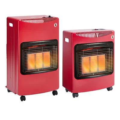 Red Calor 4.2kw Portable Gas Heater Freestanding Cabinet Butane +Hose&Regulator • £78.99