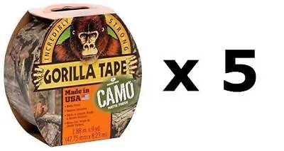 Gorilla Camo Tape 48mmx8M Strong Camouflage Tape Hunting Army Duct Astd Quantity • £35.29