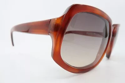 Vintage 70s Brown Acetate Sunglasses Pierre Marly Made In France Men's S/M SUPER • $18.67