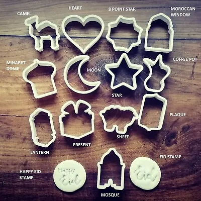 £3.49 • Buy EID Advent Mini Cookie Cutter Biscuit Dough Pastry Fondant 15 Types Cute Cutter