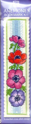 £6.50 • Buy Textile Heritage Counted Cross Stitch Bookmark Kit - Flowers - Anemones