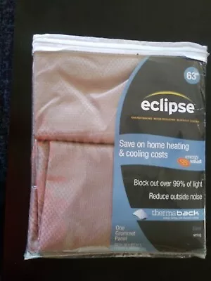 Eclipse Dane Grommet Blackout Energy-Efficient Curtain Panel (52x63 Inch) String • $4.50