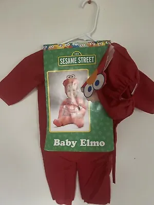 Vintage Sesame Street Elmo Halloween Costume Kids Size Toddler 2-4 Jim Henson • $17.99