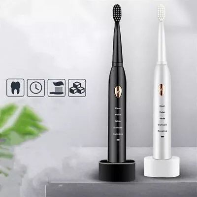 $20.99 • Buy Wireless Base Electric Toothbrush Rechargeable Automatic Sonic Soft Bristle