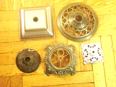 Lamp Bases Antique VTG  Lot Of 5 Parts Different: Size Brand Material Style • $39.50