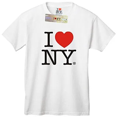 I Love NY T-Shirt White Unisex Short Sleeve • $14.90