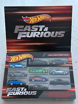 2022 Hot Wheels Fast And Furious 10 PACK EXCLUSIVE BOX SET SEALED Escort R32 R34 • £79.99