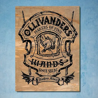 Ollivanders Wands Sign Retro Vintage Metal Plaques Poster Image Harry Potter • £4.99