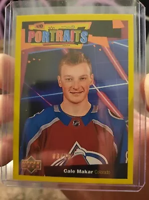 Cale Makar UD Portrait 2020-2021 3/ 25 Yellow • $75