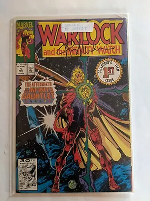 Warlock & Infinity Watch #1 Comic FN/VF 7.0 (Marvel 1992) Signed Angel Medina • $4