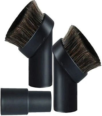 $12.59 • Buy 2x Horse Hair Dust Brush For Vacuum Cleaner With 1 1/4  To 1 3/8  Hose Adapter