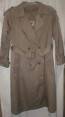 Amanda Smith Tan Trench Coat + Removable Liner -size 4P  42  Chest EC • $19.99