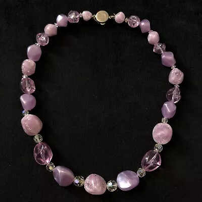 Vintage Coro Y2K Purple Bead Necklace  • $7