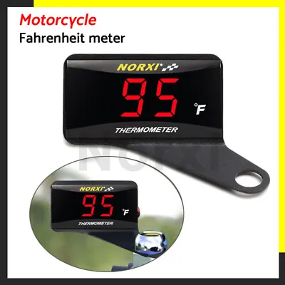 Motorcycle Water Temperature Gauge 32~248℉ NORXI Digital Display Red Light • $14.19