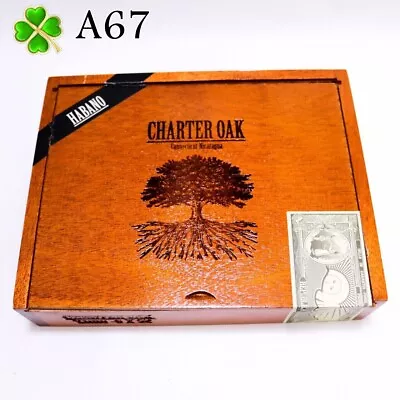 Charter Oak Toro Habano Empty Wood Cigar Box 8.75  X 6.75  X 2  A67 • $5.55