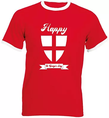 £10.99 • Buy St. George's Day 2022 Ringer T-Shirt Old Kingdoms Religion Festive Warrior Gifts