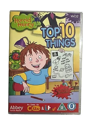 Horrid Henry - Top Ten Things Vol.32  [DVD] New Sealed UK Region 2 (N14) • £2.33