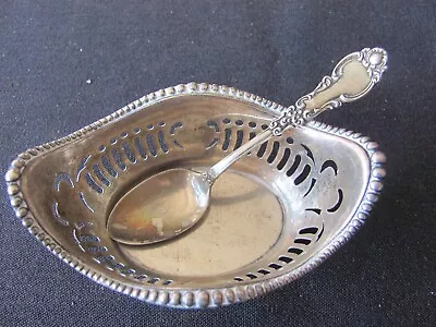 Gorham Sterling Silver Nut Dish A4775 With Spoon • $43.95