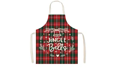 Apron Christmas Dinner Cooking Kitchen Home Aprons Reindeer Bells Baking XMAS UK • £5.99